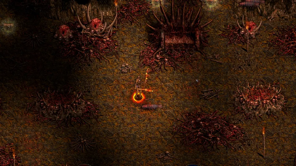 Official Shadow Dungeon Steam screenshot of a player moving through a large campaign area.